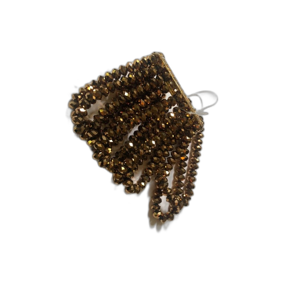 Beautiful Amber Crystal Multi-Strand Bracelet 🎇